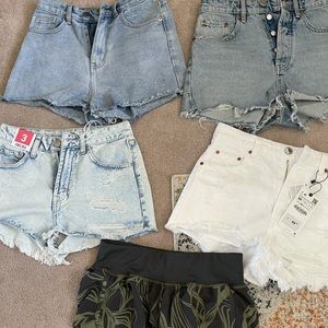 Pretty little thing, Zara, zella, American eagle SHORTS $25 each
